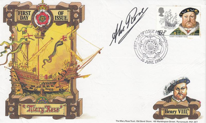 1982 (06) Maritime - Mary Rose Trust Cover - Portsmouth H/S - Signed by Alec Rose