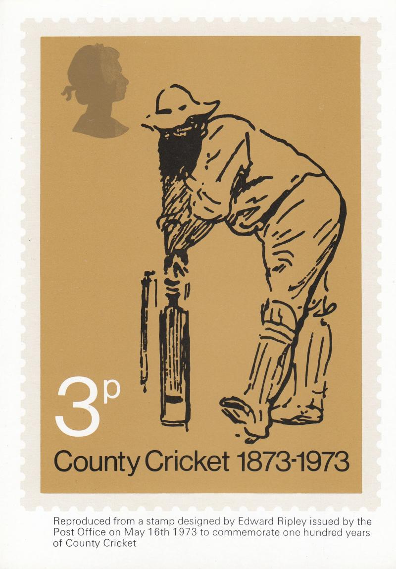 1973 (05) Cricket - PO PHQ Card No 1 - Unused