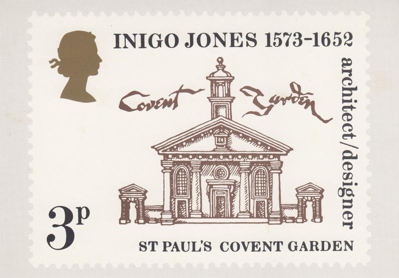 1973 (08) Inigo Jones - PO PHQ Card No 2