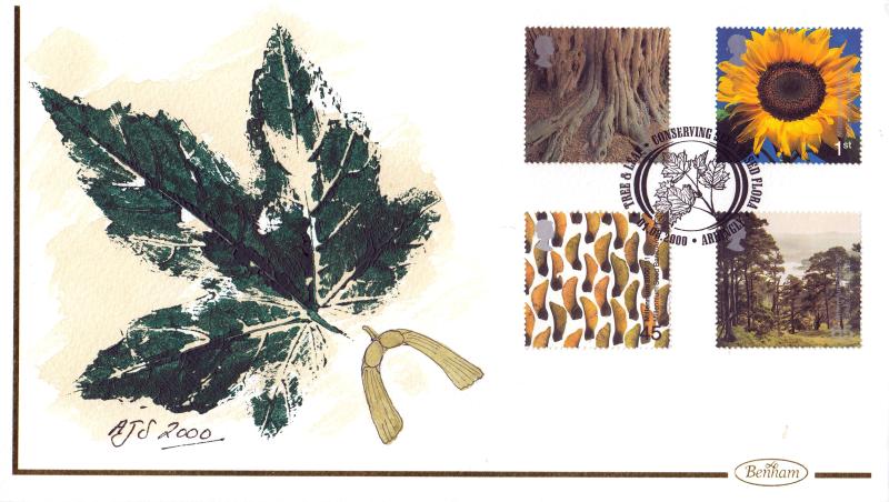 2000 (08) Tree & Leaf - Benham Hand Painted (Ardingly) Official
