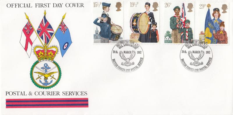1982 (03) Scouts - Forces Postal & Courier Services BF5282PS 'Alternative' Official