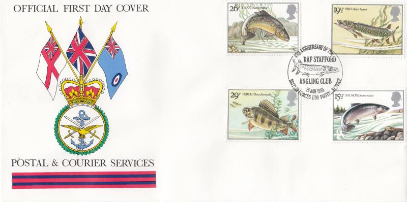 1983 (01) British River Fishes - Forces Postal & Courier Services BF1798PS 'Alternative' Official