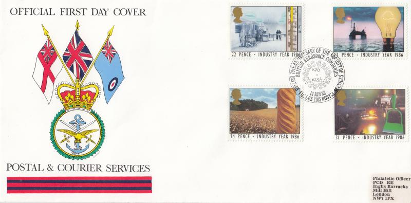 1986 (01) Industry Year - Forces Postal & Courier Services BF2105PS 'Alternative' Official