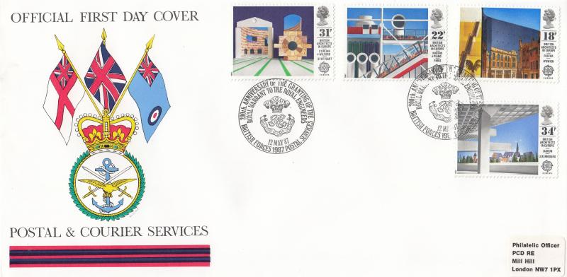 1987 (05) Architects - Forces Postal & Courier Services BF1987PS 'Alternative' Official