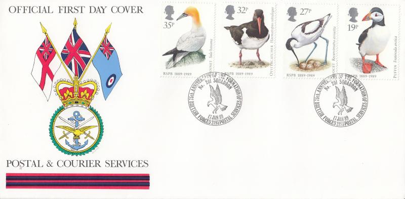 1989 (01) RSPB - Forces Postal & Courier Services BF2193PS 'Alternative' Official