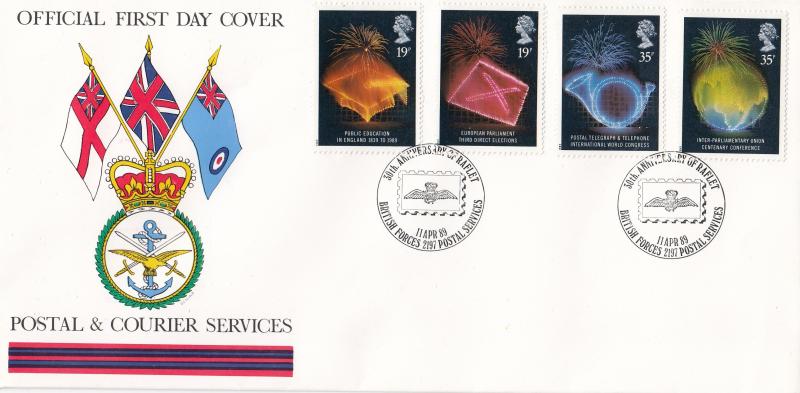 1989 (04) Anniversaries - Forces Postal & Courier Services BF2197PS 'Alternative' Official