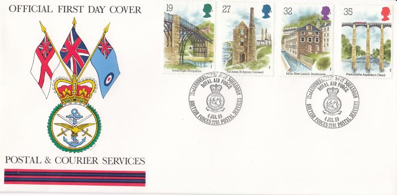1989 (07) Industrial Archaeology (Stamps) - Forces Postal & Courier Services BF2201PS 'Alternative' Official