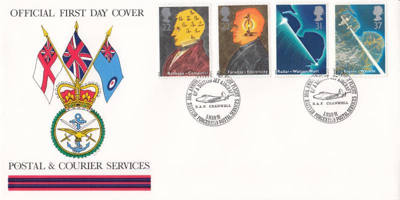 1991 (03) Scientists - Forces Postal & Courier Services BF2259PS 'Alternative' Official