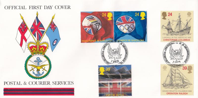 1992 (04) Europa - Forces Postal & Courier Services BF2319PS 'Alternative' Official