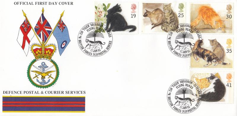 1995 (01) Cats - Forces Defence Postal & Courier Services BF2439PS 'Alternative' Official