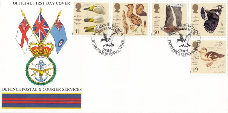 1996 (03) Wildfowl & Wetlands Trust (WWT) - Forces Defence Postal & Courier Services BF2499PS 'Alternative' Official