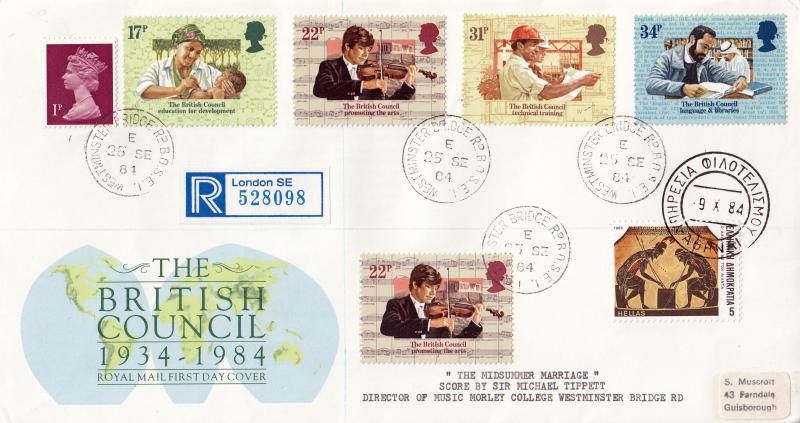 1984 (09) British Council - RM - Westminster Bridge Road CDS - Doubled in Greece
