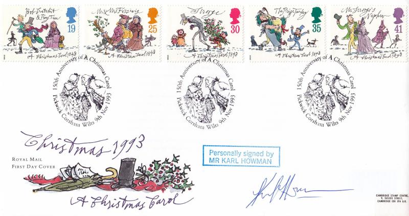 1993 (11) Christmas - RM - Pickwick H/S - Signed by Karl Howman