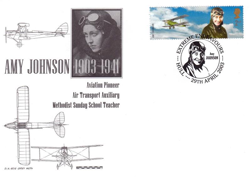 2003 (04) Extreme Endeavours - B&W 'Gipsy Moth' Cover - Amy Johnson, Hull H/S