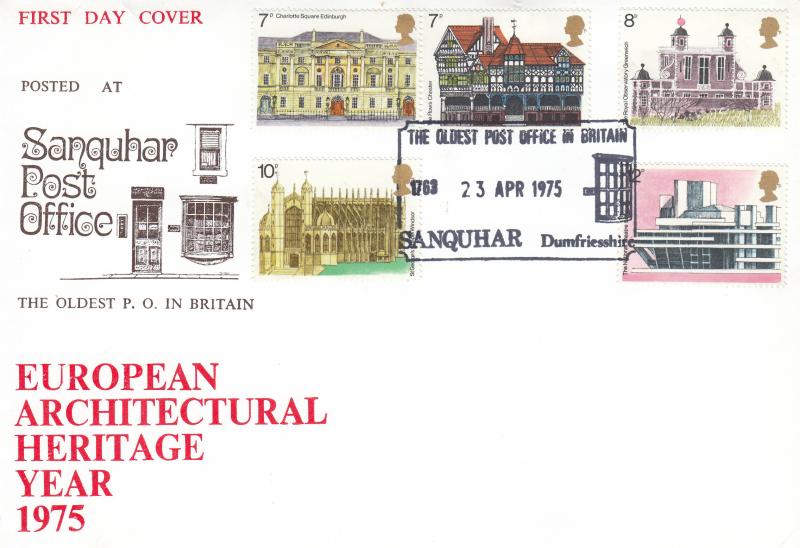 1975 (04) Architectural Heritage - Sanquhar Post Office Official