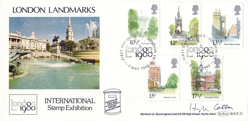 1980 (05) Landmarks - Benham BOCS 21 - London SW H/S - Signed by Hugh Casson