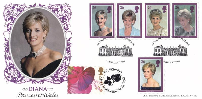 1998 (02) Diana - Bradbury LFDC 160 'Althorpe' Special - Doubled on her 40th Anniversary