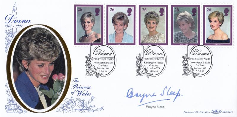 1998 (02) Diana - Benham BLCS 138 'Kensington Palace' Official - Signed by Wayne Sleep