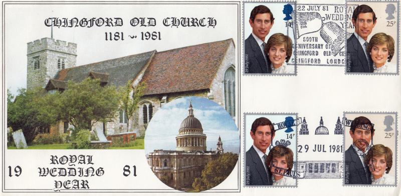 1981 (07) Wedding - Hawkwood 'Chingford Old Church' Official - Doubled on the Wedding Day