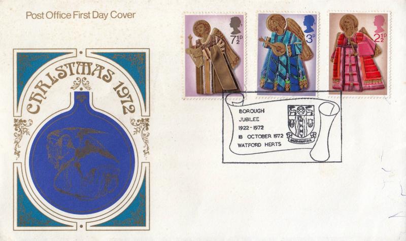 1972 (10) Christmas - PO - Watford Borough Jubilee H/S