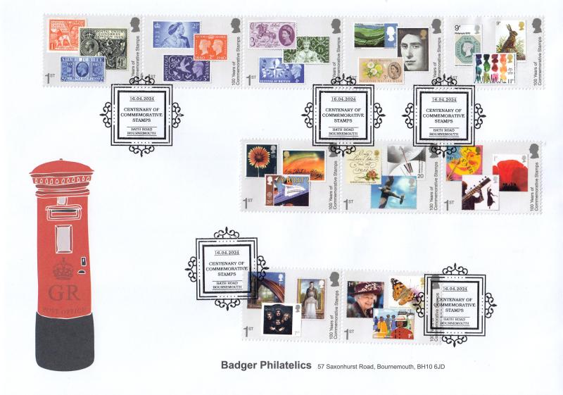 2024 (04) Centenary of Commemorative Stamps - Badger Philatelics Official