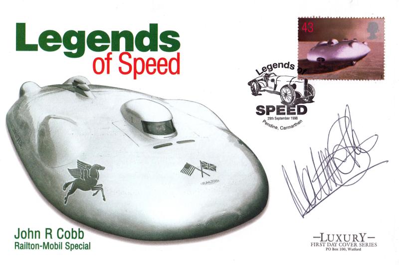 1998 (09) Speed - Westminster 'Luxury' Pendine Official (43p) - Signed by Martin Brundle