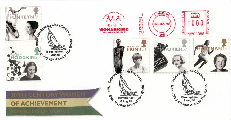 1996 (08) Women - RM - Lisa Clayton, Birmingham H/S + Womankind Worldwide Meter Mark