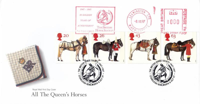 1997 (07) Queen's Horses - RM - The British Horse Society H/S + The British Horse Society Meter Mark