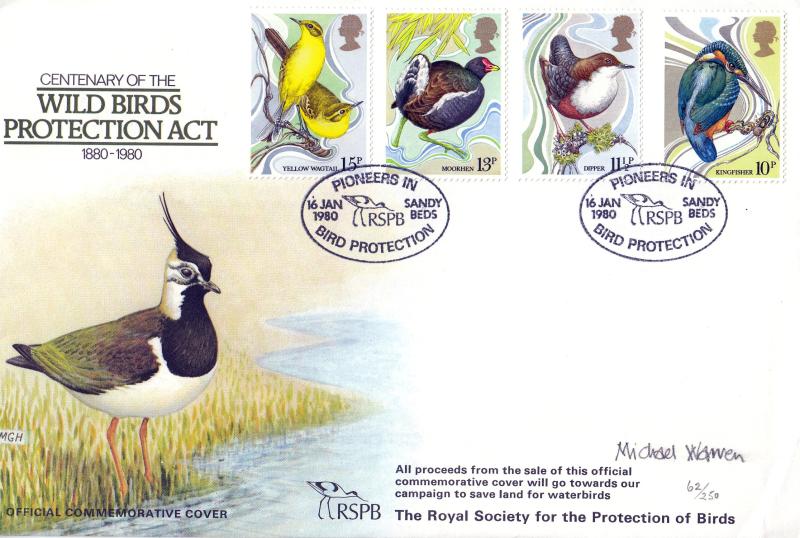 1980 (01) Birds - RSPB Official - Signed by Michael Warren