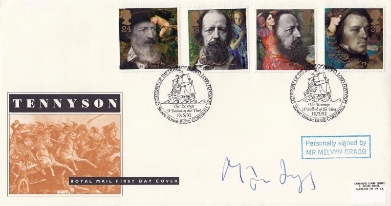 1992 (03) Tennyson - RM - Stowe House, Bude H/S - Signed by Melvyn Bragg