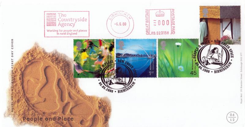 2000 (06) People & Place - RM - New Green Space, Birmingham H/S + The Countryside Agency Meter Mark