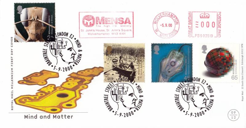 2000 (09) Mind & Matter - RM - Braintree Street H/S + MENSA, The High IQ Society Meter Mark
