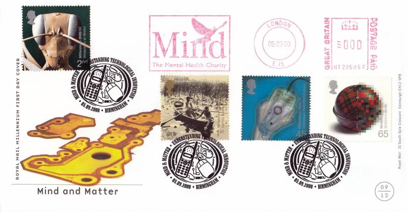2000 (09) Mind & Matter - RM - Technological Innovation, Birmingham H/S + Mind, The Mental Health Charity Meter Mark