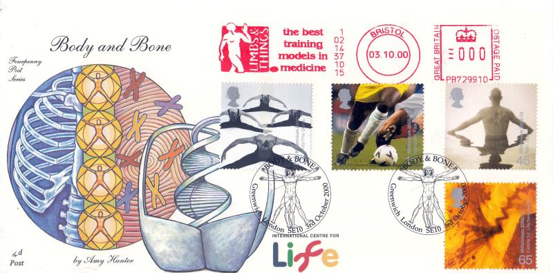 2000 (10) Body & Bone - 4d Post - Greenwich, SE10 H/S + Limbs & Things Meter Mark