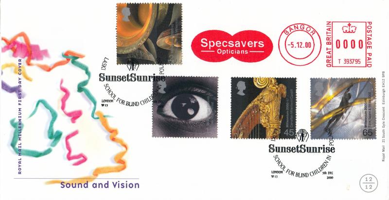 2000 (12) Sound & Vision - RM - Sunset Sunrise H/S + Specsavers Opticians Meter Mark