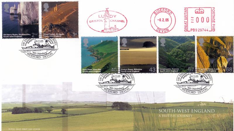 2005 (02) South West England - RM - Bideford H/S + Lundy Bristol Channel Meter Mark