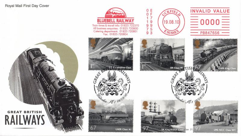 2010 (08) Great British Railways - RM - Waterloo H/S + Bluebell Railway Meter Mark