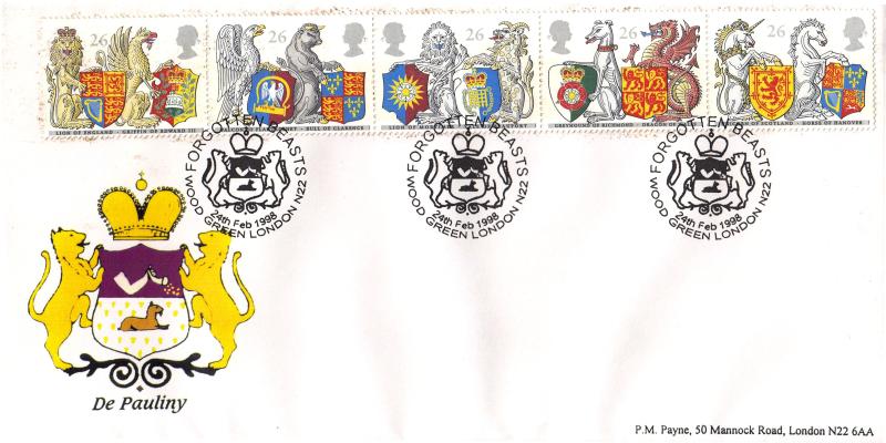 1998 (02) Queen's Beasts - Peter Payne 'Forgotten Beasts' De Pauliny FAMILY Official