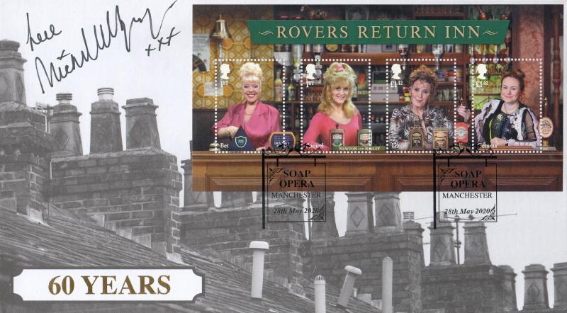 2020 (05) Coronation Street (M/S) - Internet 'Soap Opera Manchester' Official - Signed by Michelle Keegan
