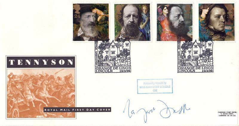 1992 (03) Tennyson - RM - Grange De Lings, Lincoln H/S - Signed by Dame Margaret Drabble