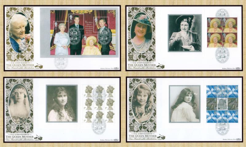 2000 (08) Queen Mother (PSB) - Benham Gold (500) Official's