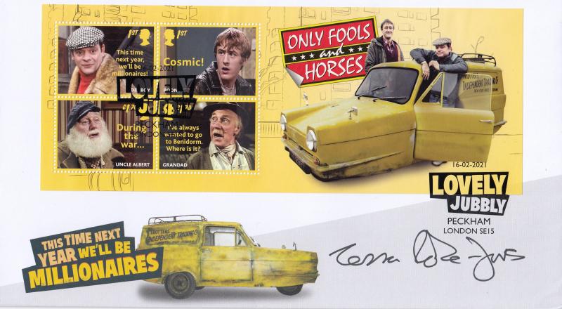 2021 (02) Only Fools and Horses (M/S) - Internet 'Lovely Jubbly, Peckham' Official - Signed Tessa Peake-Jones