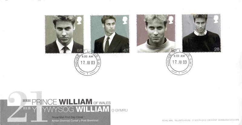 2003 (06) Prince William - RM - House of Lords CDS