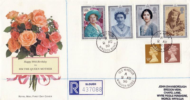 1990 (08) Queen Mother's 90th Birthday - RM - Old Windsor CDS