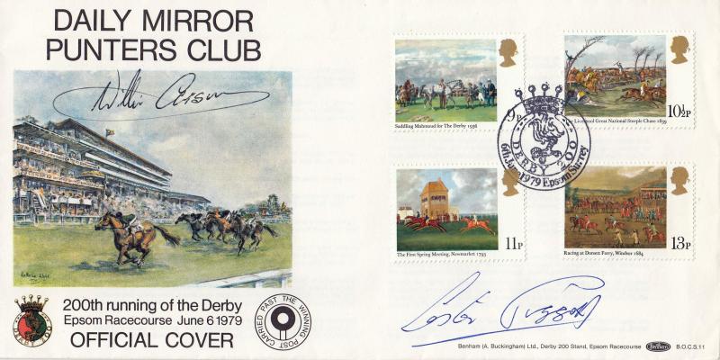 1979 (06) Horses - Benham Daily Mirror Punters Club BOCS 11 Official - Signed Willie Carson & Lester Piggott