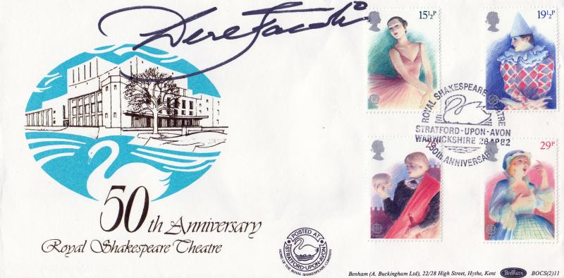 1982 (04) Theatre - Benham Royal Shakespeare Theatre 50th Anniversary BOCS (2) 11 Official - Signed by Derek Jacobi
