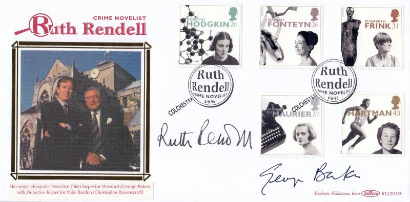 1996 (08) Women - Benham BLCS 119 'Ruth Reddell' Official - Signed by Ruth Rendell & George Baker
