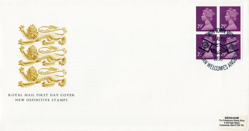 1990 (04) £1.16 Booklet - RM - Wigan Welcome Angers, Twin Town Visit H/S