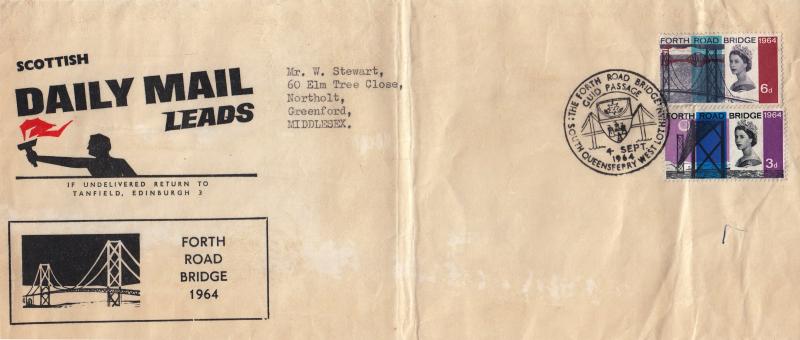 1964 (09) Forth Bridge - Ord - Scottish Daily Mail 'Wrapper' - South Queensferry H/S