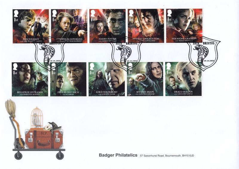 2023 (10) Harry Potter (Stamps) - Badger Philatelics Official
